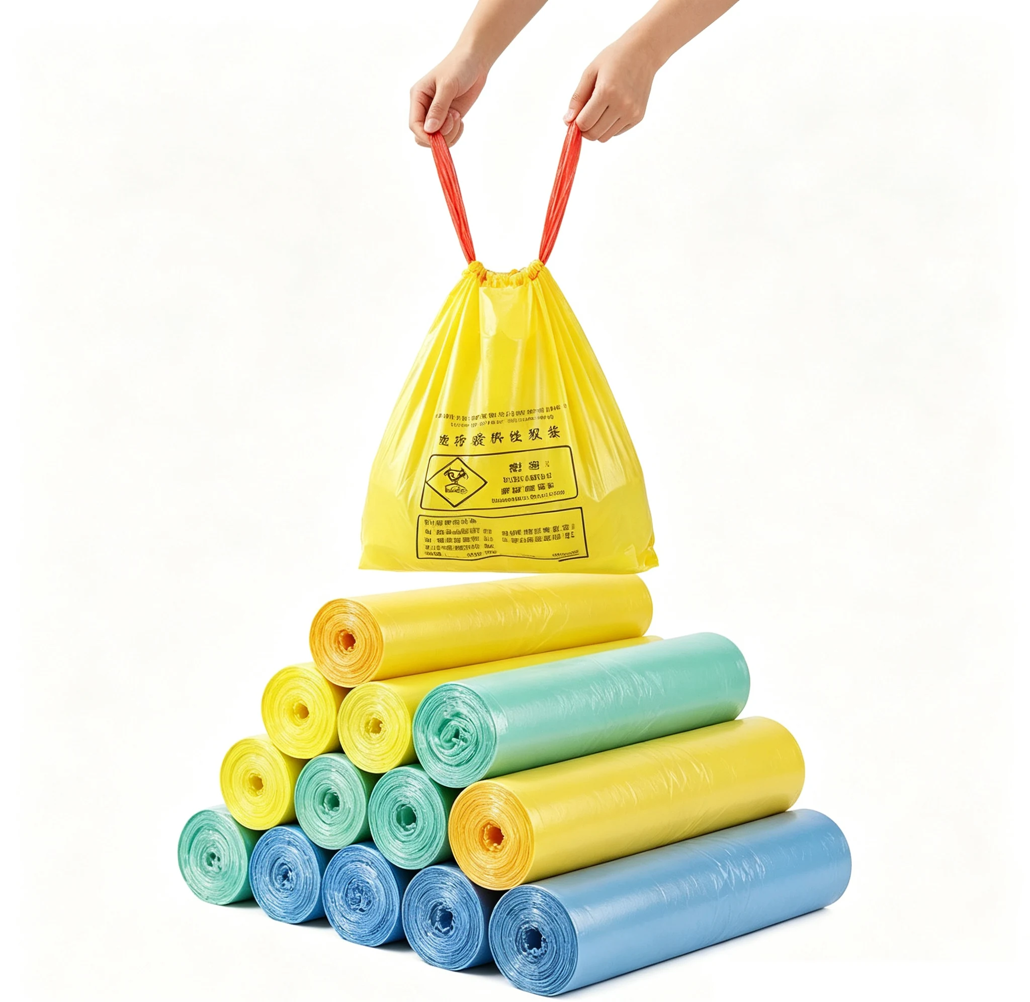 Plastic Drawstring Bags